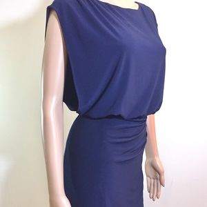 Ralph Lauren Navy Blouson Dress